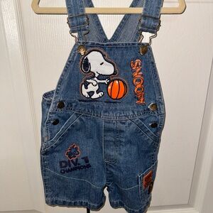 Snoopy Denim Overalls for Kids
